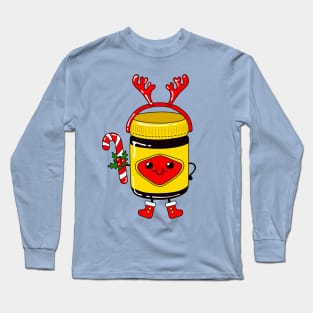 Cute Christmas Vegemite Jar Long Sleeve T-Shirt